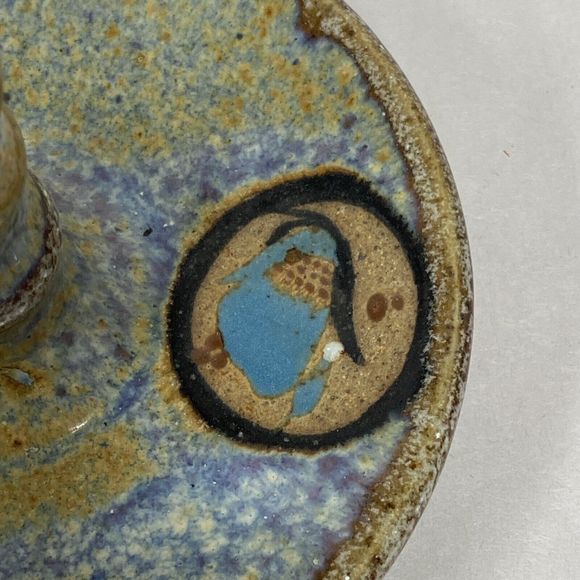 Mexico Pottery Chamber Candle Holder Signed NETZI Hand Crafted Home Decor - Read - Picture 6 of 10